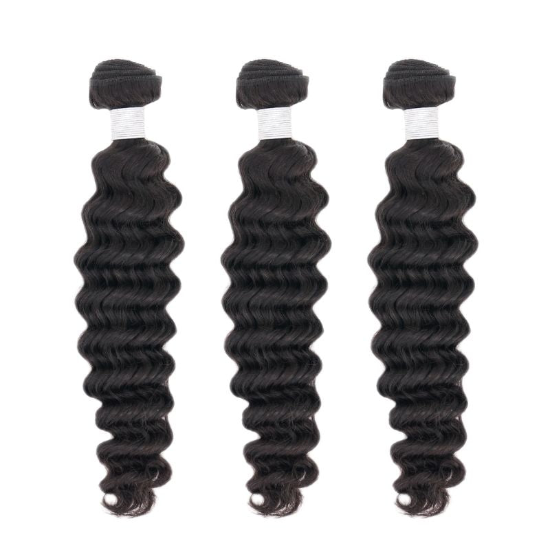 Brazilian Deep Wave Cheap Human Hair Bundles Deal - Inches Matter