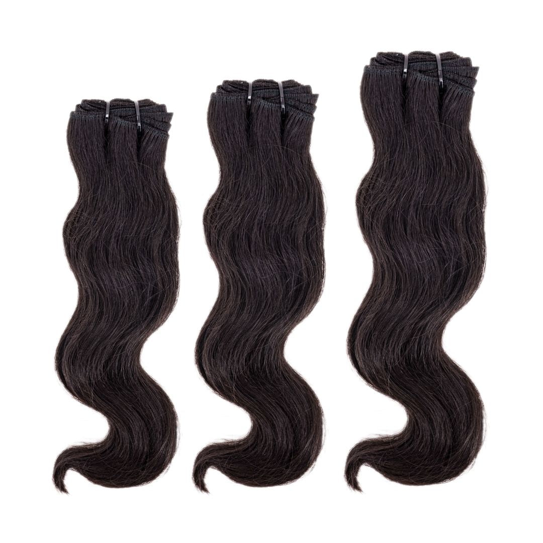 Wavy Indian Hair Cheap Human Hair Bundles Deal - Inches Matter