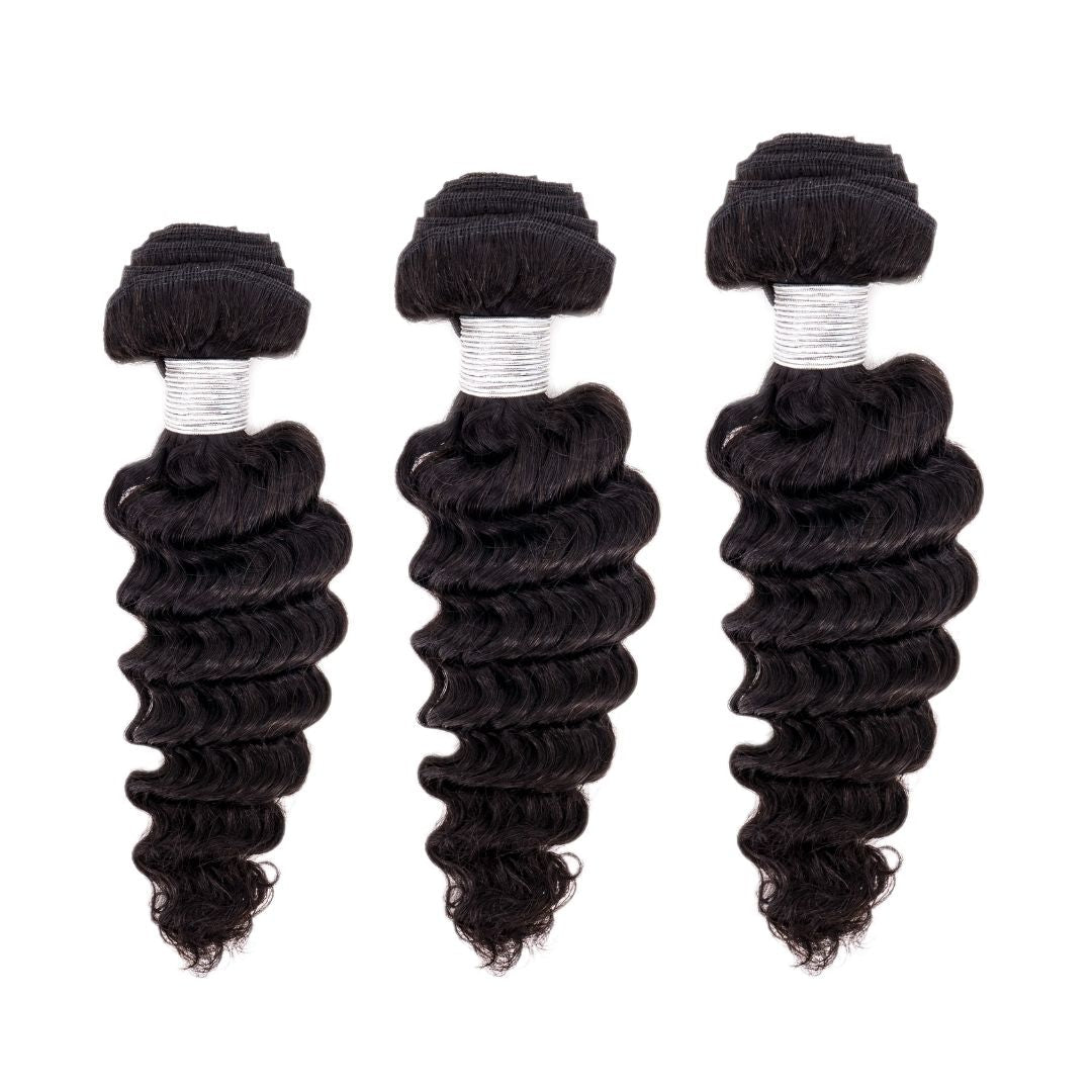 Brazilian Deep Wave Cheap Human Hair Bundles Deal - Inches Matter