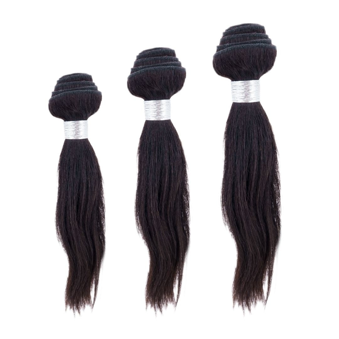 Brazilian Silky Straight Cheap Human Hair Bundles Deal - Inches Matter