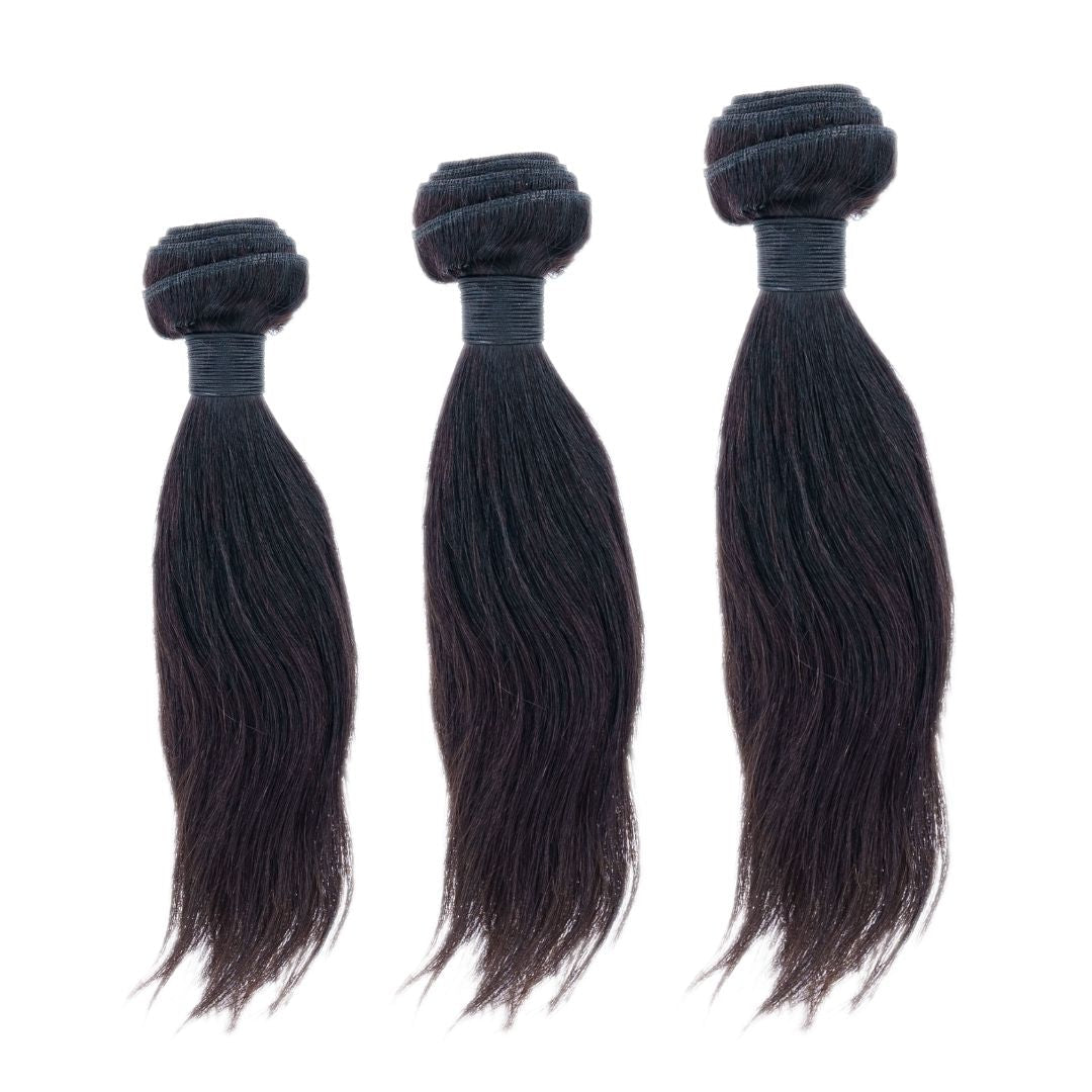 Malaysian Silky Straight Cheap Human Hair Bundles Deal - Inches Matter