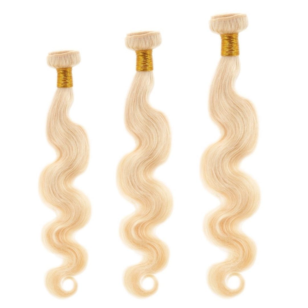 Russian Blonde Body Wave Cheap Human Hair Bundles Deal - Inches Matter