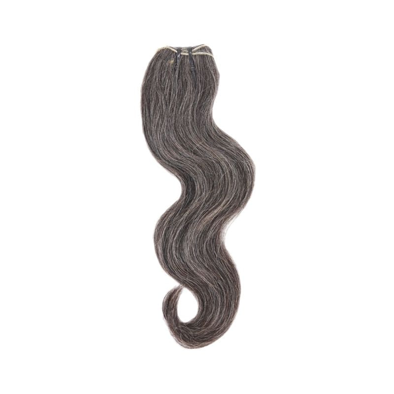 Vietnamese Natural Gray Sew In Hair Extensions- Inches Matter