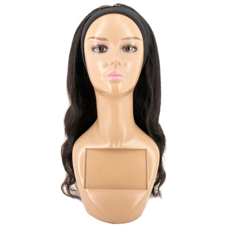 Body Wave Human Hair Headband Wigs - Inches Matter