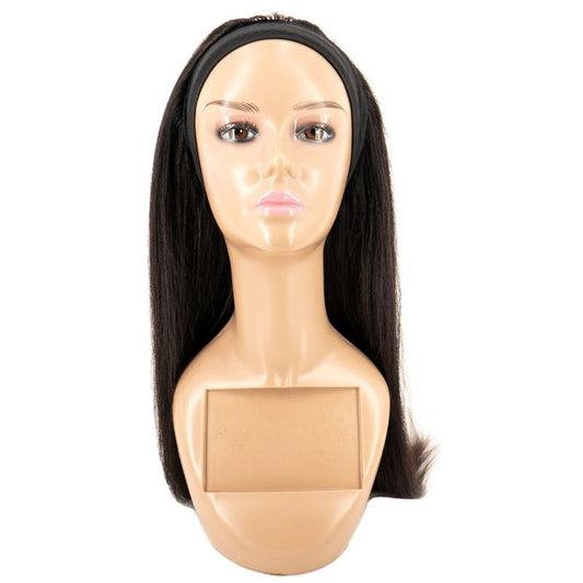 Straight Human Hair Headband Wigs - Inches Matter