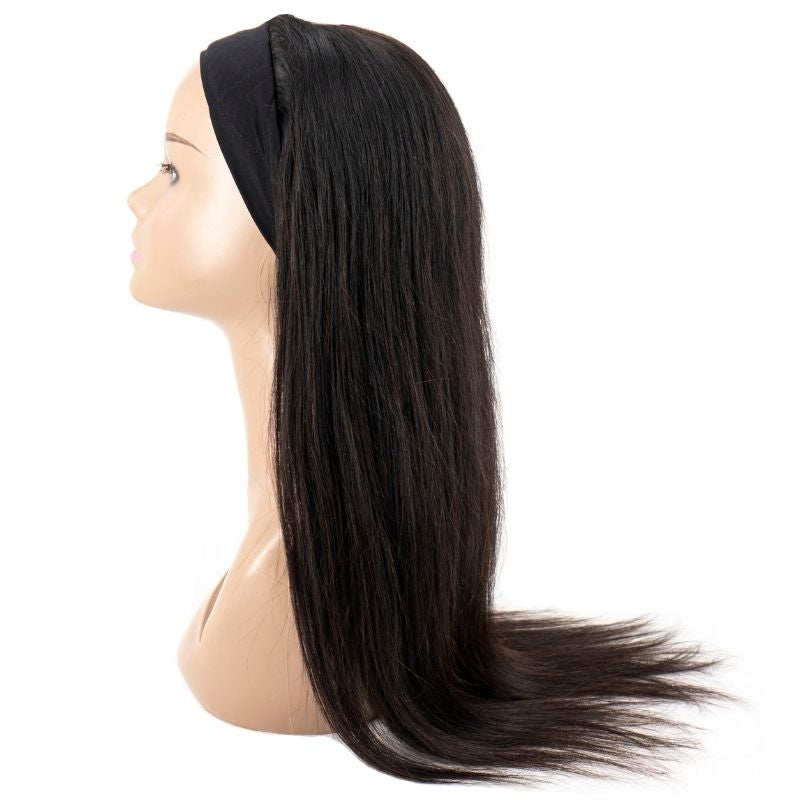 Straight Human Hair Headband Wigs - Inches Matter